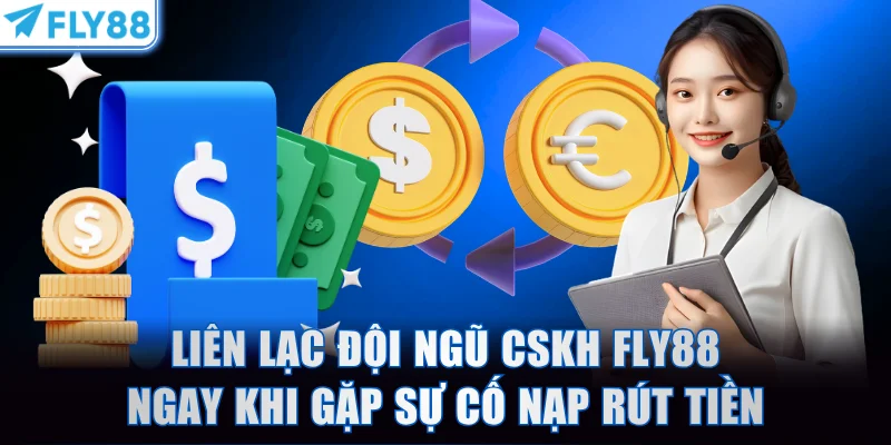 Liên lạc đội ngũ CSKH FLY88 ngay khi gặp sự cố nạp rút tiền