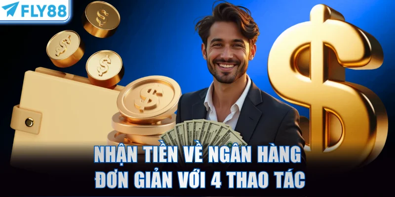 Nhận tiền về ngân hàng đơn giản với 4 thao tác